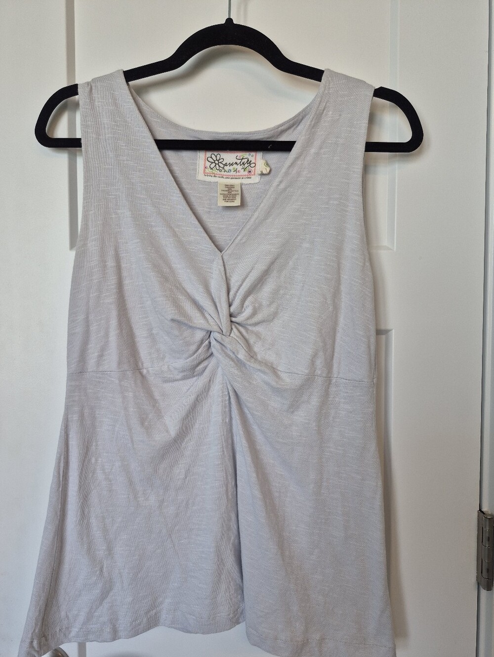 Aventura Light Gray Twist-Front Tank